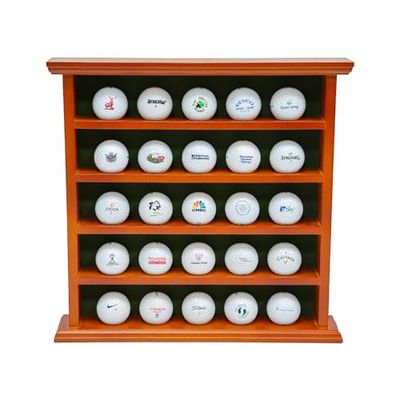Exhibidor de pelotas de golf Longridge, gabinete de madera, 25 pelotas