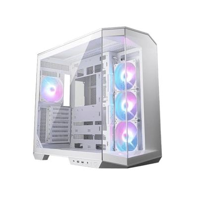 MSI MAG PANO 100R PZ Boîtier PC de Jeu Haut de Gamme pour Tour intermédiaire – Panneau latéral en Verre trempé – Ventilateurs ARGB 120 mm – Support de Refroidissement Liquide jusqu'à 360 mm – Boîtier