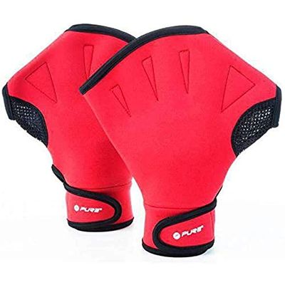 Pure2Improve P2I200260 Gants de Natation Rouge Taille L