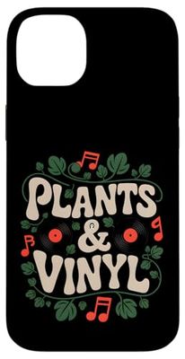 Plantes Vinyle Musique Coque pour iPhone 14 Plus