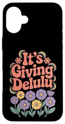 It's giving delulu funny gen z retro Soft Girl Aesthetic Case for iPhone 16 Plus