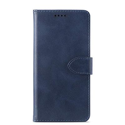 Carcasa de telefono Calf Texture Horizontal Flip Funda de Cuero for Samsung Galaxy A6, con Soporte y Ranuras for Tarjetas y Billetera (Amarillo) (Color : Azul)