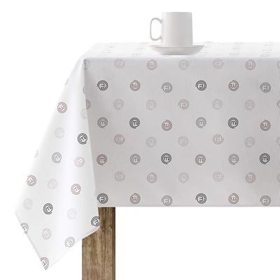 BELUM Nappe en résine anti-taches Masterchef Taille : 200 x 140 cm Modèle : 0400-2 Tissu : 100% coton - Nappe non-toile cirée toucher coton très doux - Nappe imperméable à l'eau répulsif liquide