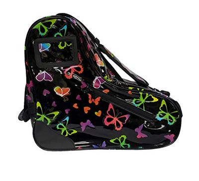 Epic Skates Sac à roulettes Unisexe Motif Papillon Noir métallisé