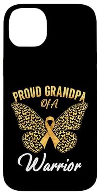 Childhood Cancer Awareness Grandpa Case for iPhone 14 Plus