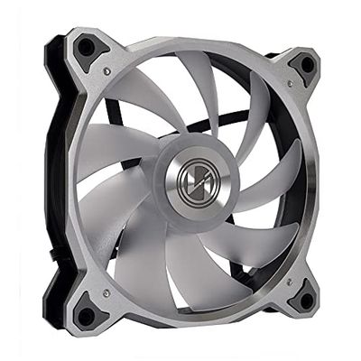 Lian-Li BR120 Digital RGB PWM Ventilateur 3er Pack + Controller, Argent - 120mm Noir