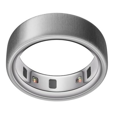 OURA Ring 4 - Brushed Silver - Taille 10 - Anneau connecté | Trouvez Votre Taille avec Le baguier Ring 4 | Suivi du Sommeil - Fréquence Cardiaque - Activité - Max. 8 Jours d'autonomie