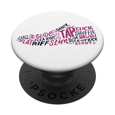 Tap Dancing Shoe Términos -Tap Dance Fun Step Dancer Tapper PopSockets PopGrip Adhesivo