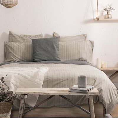 Oxford Funda nórdica 260x240 cm (Cama 180/200) Beige