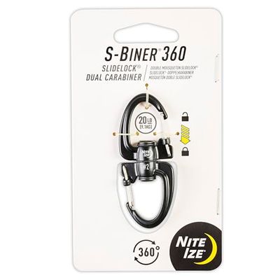 Nite Ize S-Biner 360 SlideLock Dubbel Karbin, Storlek 2