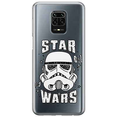 ERT GROUP mobiltelefonfodral för Xiaomi REDMI NOTE 9 PRO/ 9S originalt och officiellt licensierat Star Wars mönster Stormtrooper 013 anpassad till formen på mobiltelefonen, gedeeltelijk transparant