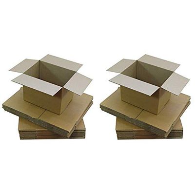 Triplast 203 x 152 x 102mm Small Single Wall 8x6x4" Shipping Mailing Postal Gift Cuboid Cardboard Boxes (Pack of 25) &229 x 152 x 152mm Small Single Wall 9x6x6"