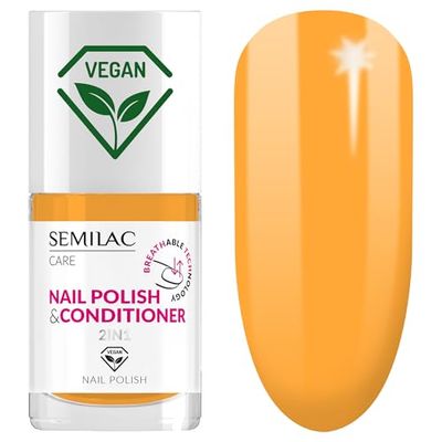 Semilac 014 Vernis à ongles classique Semilac avec après-shampoing, technologie respirante 2 en 1, 7 ml