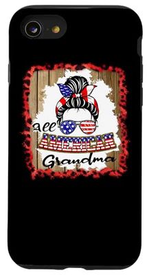All American Grandma Patriotic Matching Family 4th of July Custodia per iPhone SE (2020) / 7 / 8