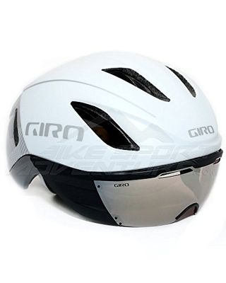 GIRO Vanquish Capacete de ciclismo, adulto unissexo, branco, mate e prateado, M (55-59 cm)