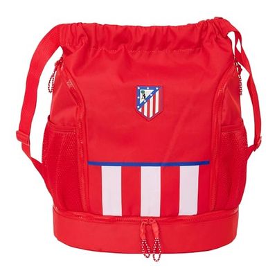 Atlético de Madrid Sac à dos, idéal pour enfants de différents âges, confortable et polyvalent, qualité et résistance, 34 x 15 x 43 cm, couleur rouge, rouge, Estándar, Décontracté