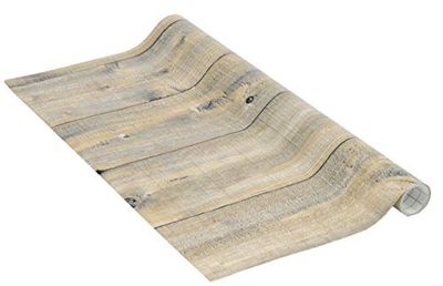 Venilia Lámina adhesiva, Tarima rústica Aspecto madera, 45cm x 1,5m, Espesor 95μ, Vinilo autoadhesivo para muebles o cocina, decorativas papel pintado pared, PVC sin ftalatos, Fabricado en UE