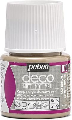Pébéo 204070 70 Ash Brown Tinta acrílica (Mate, 45 ml), castanho cinza