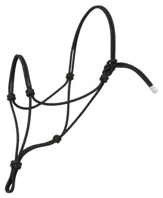 Weaver Leather Silvertip No. 95 Rope Halter, Gemiddeld, Zwart