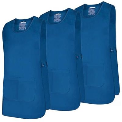 MISEMIYA - Pakket 3 eenheden - Schorten Reiniging WerkUNIFORM KLINIK Ziekenhuis Schoonmaak Dierenarts Gezondheid Gastwerk - Ref.868, Azul 37, L