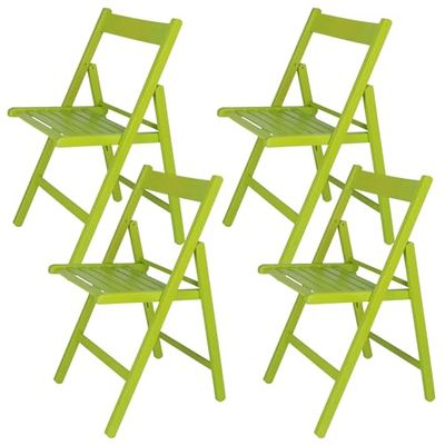 ARANAZ S.L. MANUFACTURAS DE LA MADERA Klapstoel, beukenhout, groen, 43 x 47 x 79 cm