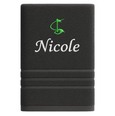 Asciugamano personalizzato con nome Nome sportivo splendidamente ricamato Asciugamano da bagno Asciugamano in cotone 100% personalizzato con nome (140 x 70 cm, Golf 3)