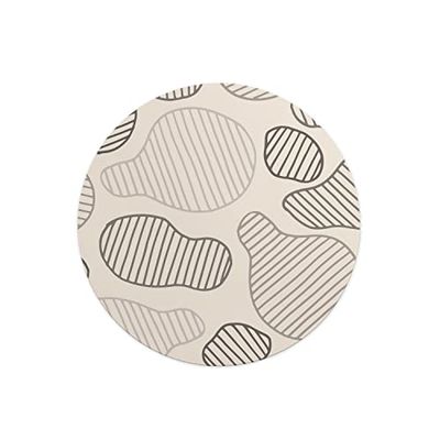 Questo Casa, Round Digital Printed Mouse Pad, Non-Slip Base, for Office and Home, Diameter:22cm