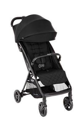 Graco - Myavo kinderwagen, licht, snel inklapbaar, vanaf de geboorte tot ca. 4 jaar (22 kg), met regenhoes, midnight