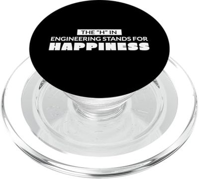 La H en ingeniería significa felicidad - ingeniero divertido PopSockets PopGrip para MagSafe