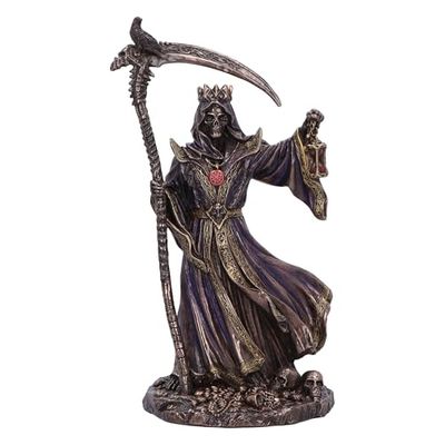 Nemesis Now Figurka szkieletu żniwiarza, żywica, wielokolorowa, 21,5 cm