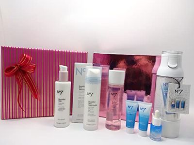 No7 Beauty Bundle Gift Set, Hydration Kit, Beautiful Skin Cleansers Toner