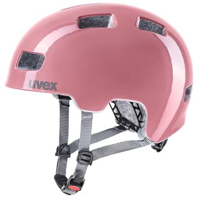 uvex hlmt 4 - lichte fietshelm voor kinderen - individueel verstelbare pasvorm - wasbare binnenvulling - rosé - grey - 51-55 cm