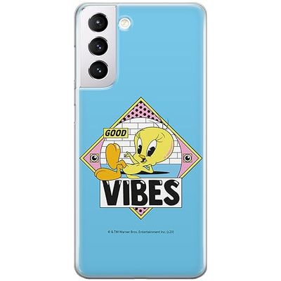 ERT GROUP etui na telefon Samsung S21 PLUS, case oryginalny i oficjalnie licencjonowany przez Looney Tunes, wzór Tweety 013, optymalnie dopasowane, plecki z TPU