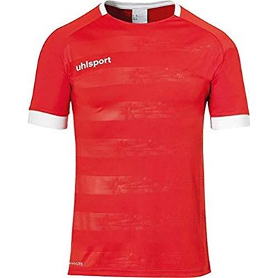 uhlsport Division II Shirt Shortsleeved Type de Haut Homme, Rouge, Blanc, XXXL