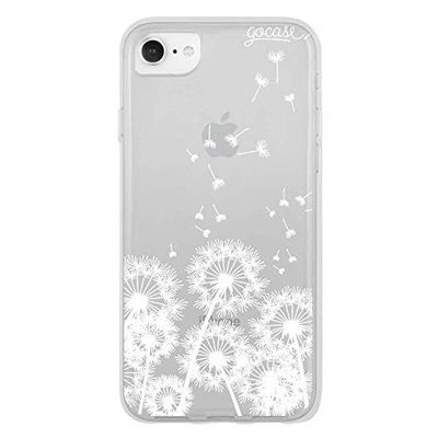 Gocase Hope hoes | compatibel met iPhone 8 | transparant met print | siliconen transparante TPU beschermhoes krasbestendig telefoonhoes | hoop