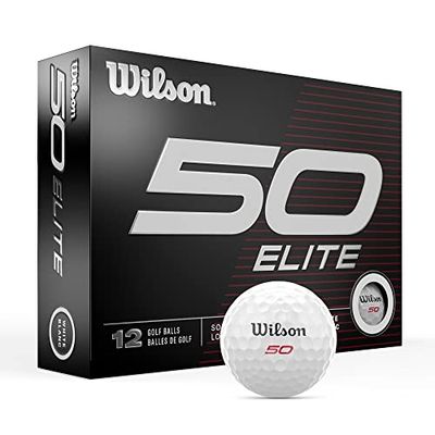 Wilson Fifty Elite: palline da golf, confezione da 12, colore: bianco.
