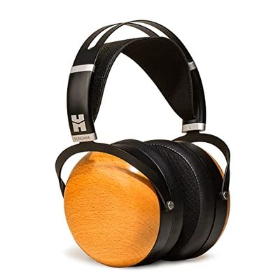 HIFIMAN Sundara Over-ear hörlurar med stängd baksida, magnetiska, kabelbundna, med stealth-magnetdesign, avtagbar kabel, öronkåpor i trä för hem, studio, inspelning