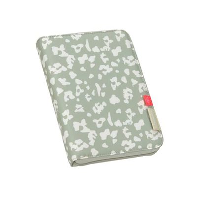 LÄSSIG Mama Zwangerschaps Log Cover U-Book Bag Document Pouch Leo Licht Khaki