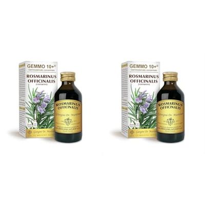 Dr. Giorgini Integratore Alimentare, Rosmarino Gemmoderivato Concentrato Liquido Analcoolico - 100 ml (Confezione da 2)
