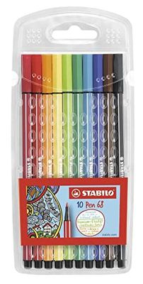 STABILO 6810/PL Pen 68 etui, meerkleurig, 10 stuks