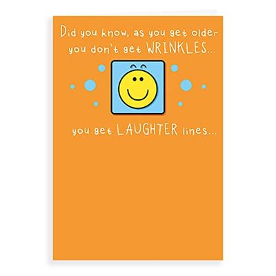 Regal Publishing Carte d'anniversaire humoristique Laughter Lines 17,8 x 12,7 cm