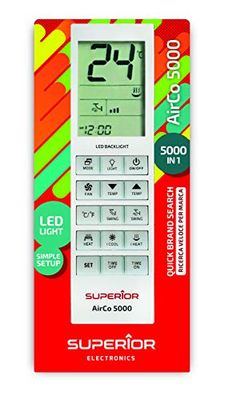 Superior AirCo 5000 Universele afstandsbediening voor airconditioning, 5000 codes