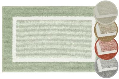 andiamo Maui - Tapis de Bain antidérapant - Doux et Moelleux - Tapis de Douche pour Salle de Bain - Antidérapant - Lavable - 60 x 100 cm - Sauge