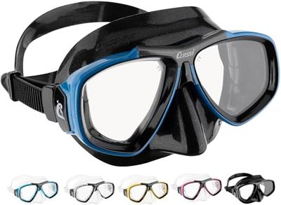 Cressi Focus Mask Geschikt voor elke onderwateractiviteit, compatibel met optionele graduele lenzen van -1,00 tot -8,00 Diopters met intervallen van 0,5 dioptrie.