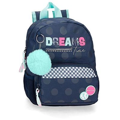MOVOM Dreams Time Daycare Backpack Blue 23x28x10 cm Polyester 6.44L, blue, Nursery Backpack