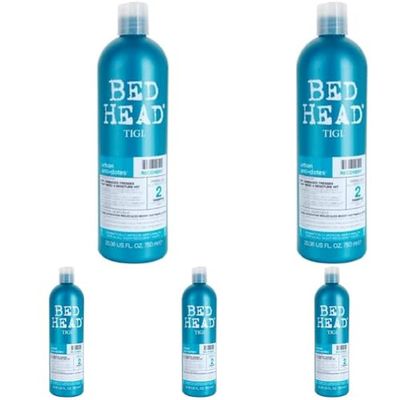 Bed Head by TIGI, Recovery Shampoo, Moisturising Shampoo for Professional Haircare, Great For Restoring Dry and Damaged Hair, 750ml (Pack of 5)