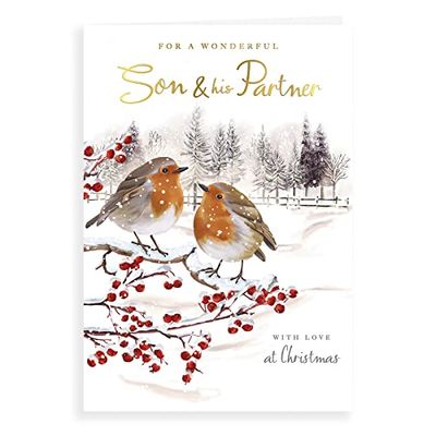 Traditionele kerstkaart Son & Partner - 9 x 6 inch - Regal Publishing