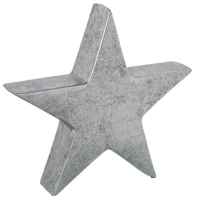 Alexandra House Living Decorative Figure Silver Ceramic Star 9 x 38 x 37 cm