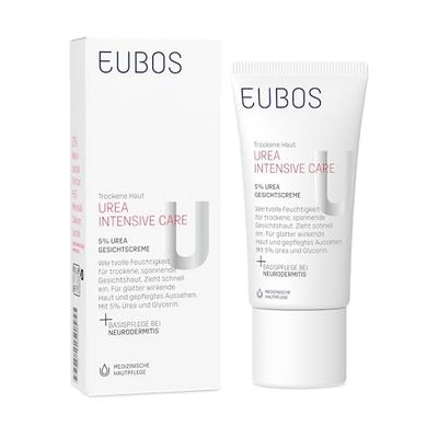Eubos Creme noturno UREA 5% | 50 ml | para pele seca | dermatologicamente confirmado | melhora a capacidade de hidratação da pele | creme especial para o cuidado