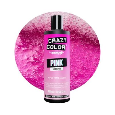 Crazy Color Vegan Shampoo for Pink Hair | Maintain, Refresh and Color Protect. Sulphate Free, 250ml